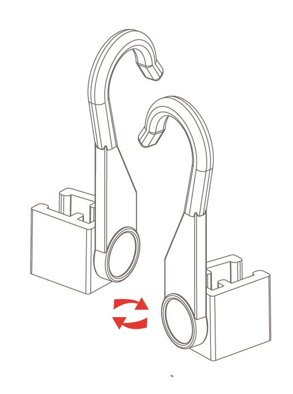 Hanging Hook Frame Holder - Innotech