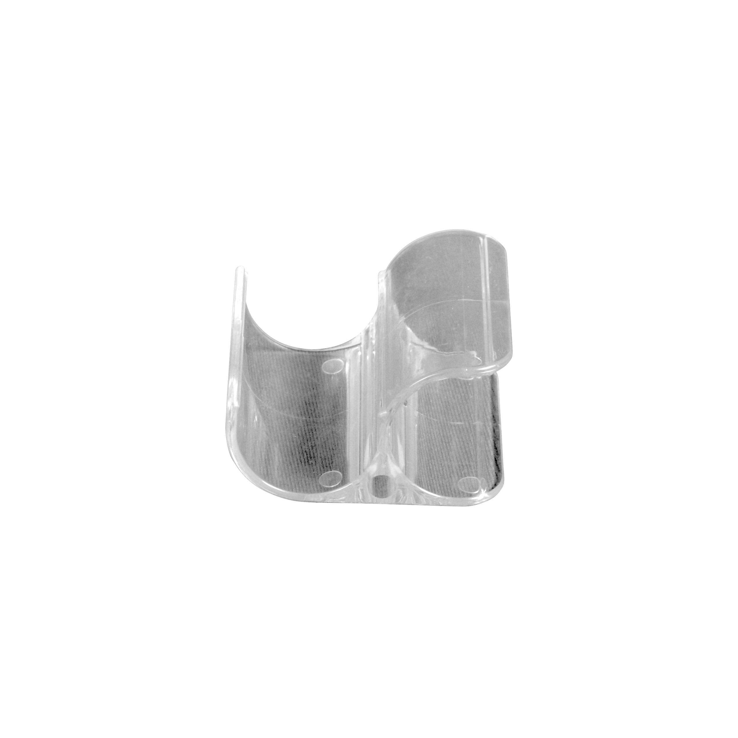Pince transparente 45-90° pour display tubulaire TEXstyle